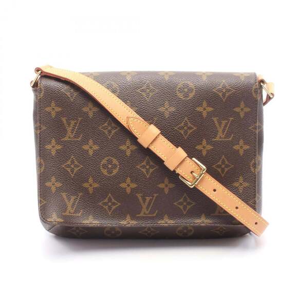Louis Vuitton Handbags - LOUIS VUITTON Brown Monogram Leather Shoulder Bag